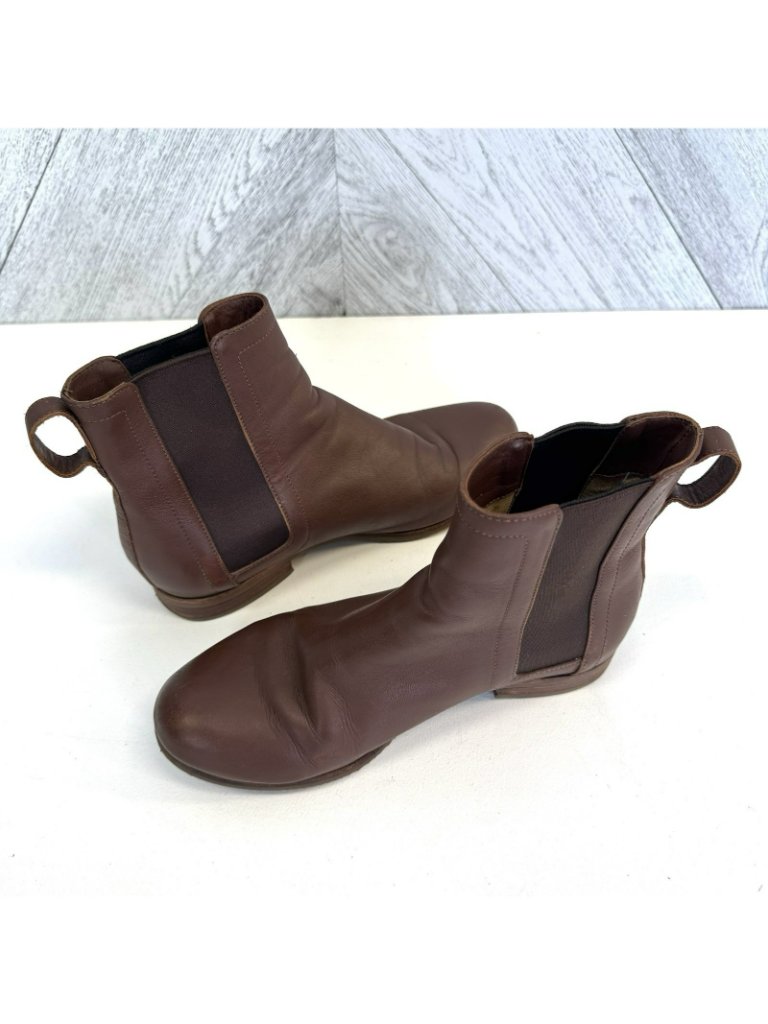 Poppy Barley Chelsea Boots Womens Size 6 Brown Leather Pull On Ankle — image 7 of 8